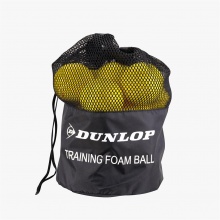 Dunlop Foam Balls Training Foam Yellow 12 pack